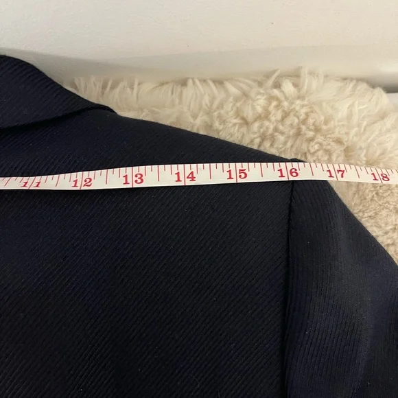 Reiss Larsson navy double breasted twill blazer - Picture 13 of 16